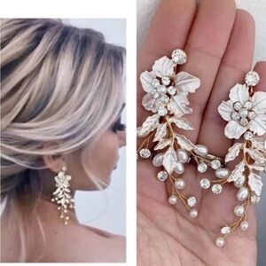 Bridal Floral Earrings